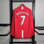 MANCHESTER UNITED HOME 2007/08 LONGSLEEVE RETRO JERSEY