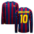 Barcelona RONALDINHO Home Jersey 2005/06 Long Sleeve