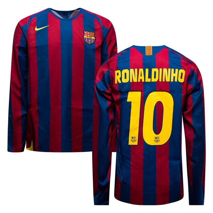 Barcelona RONALDINHO Home Jersey 2005/06 Long Sleeve