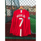 MANCHESTER UNITED HOME 2007/08 LONGSLEEVE RETRO JERSEY